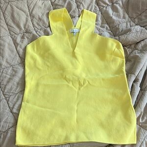 Reiss Bright Yellow V-Neck Tank Top